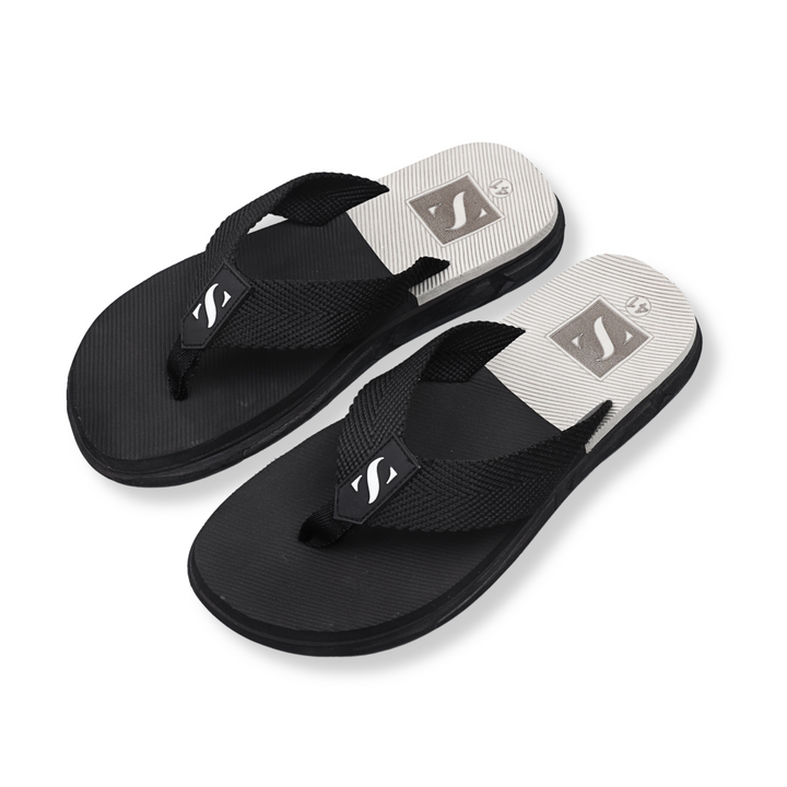 Men Black Slippers B-G 01 - Sieyah