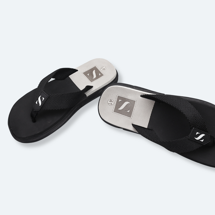 Men Black Slippers B-G 01 - Sieyah