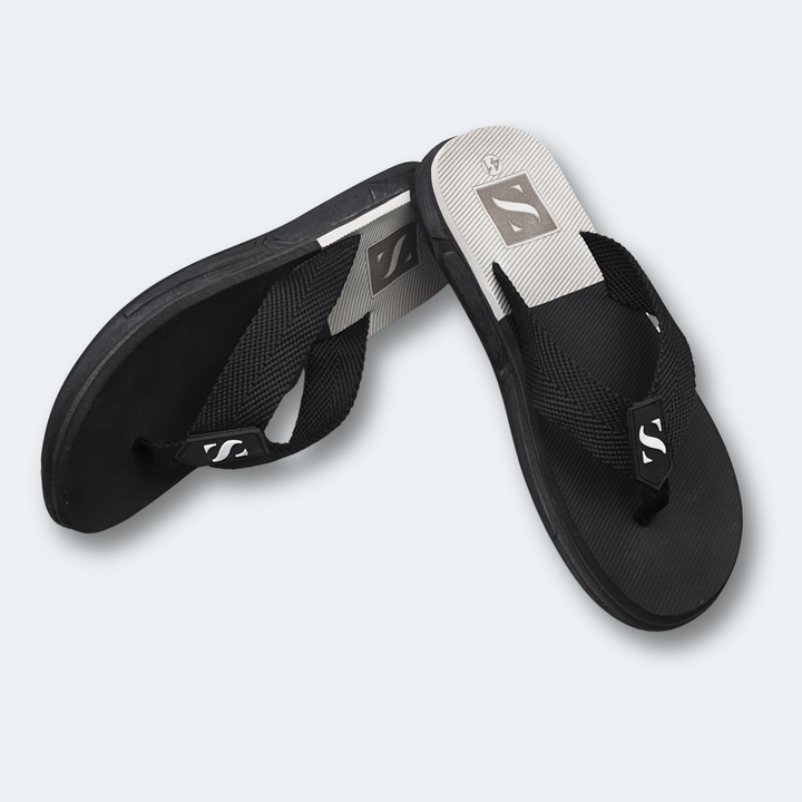 Men Black Slippers B-G 01 - Sieyah