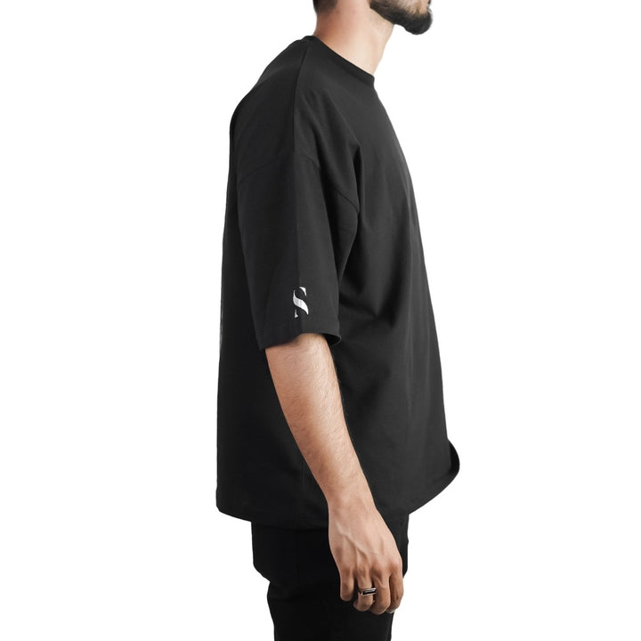 DROP SHOULDER ABSTRACTION T-SHIRT - Sieyah - Sieyah - sieyah -