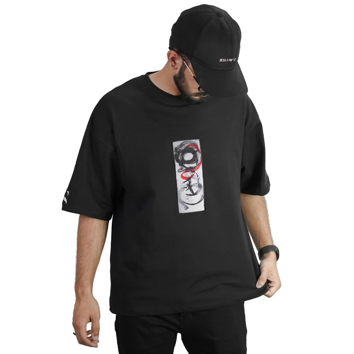 DROP SHOULDER DISTRACTION T-SHIRT - Sieyah - Sieyah - sieyah -