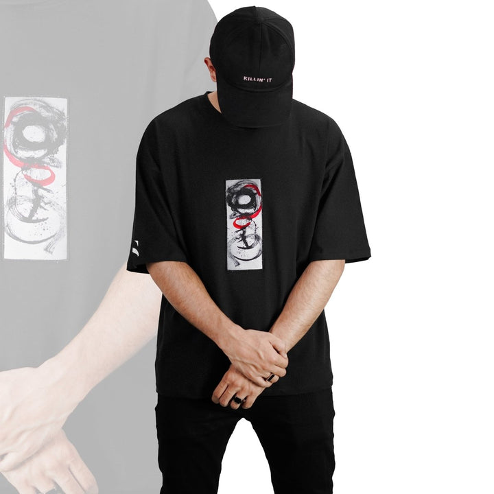 DROP SHOULDER DISTRACTION T-SHIRT - Sieyah - Sieyah - sieyah -