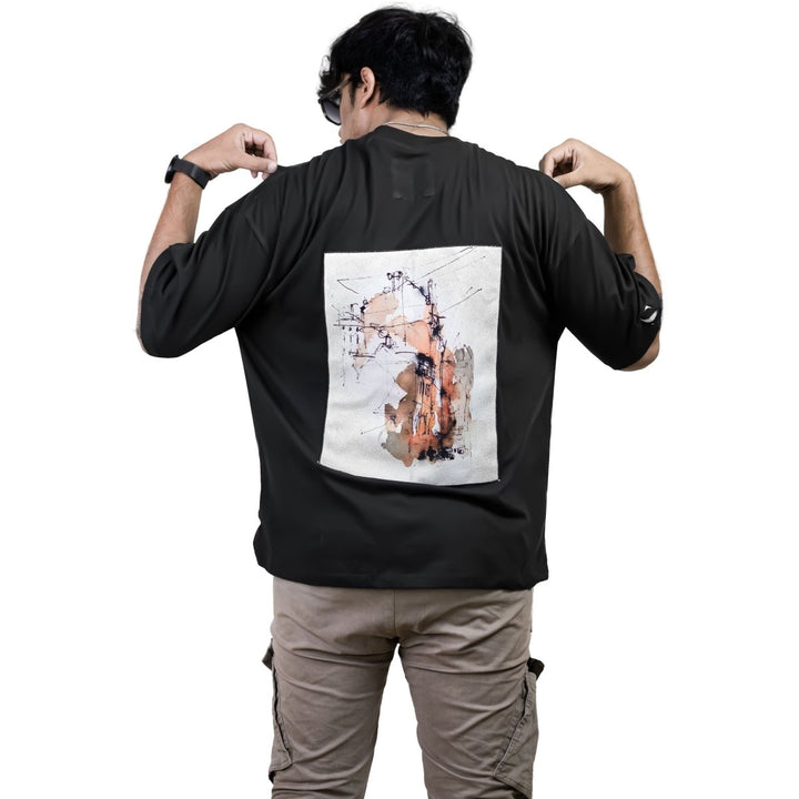 DROP SHOULDER KELI ART T-SHIRT - Sieyah - Sieyah - sieyah -